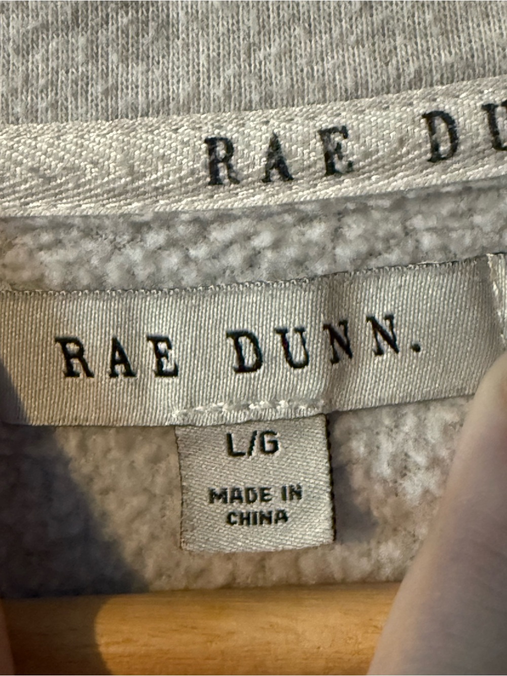 Rae Dunn Light Gray Sweatshirt with "Be Kind." Print - Picture 2 of 3